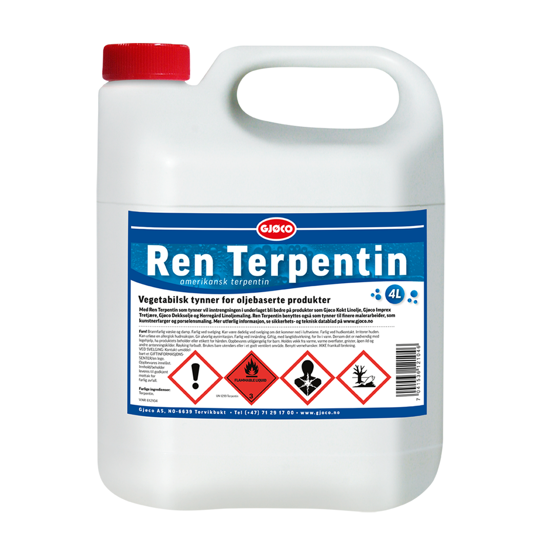 Ren Terpentin 4L Gjøco