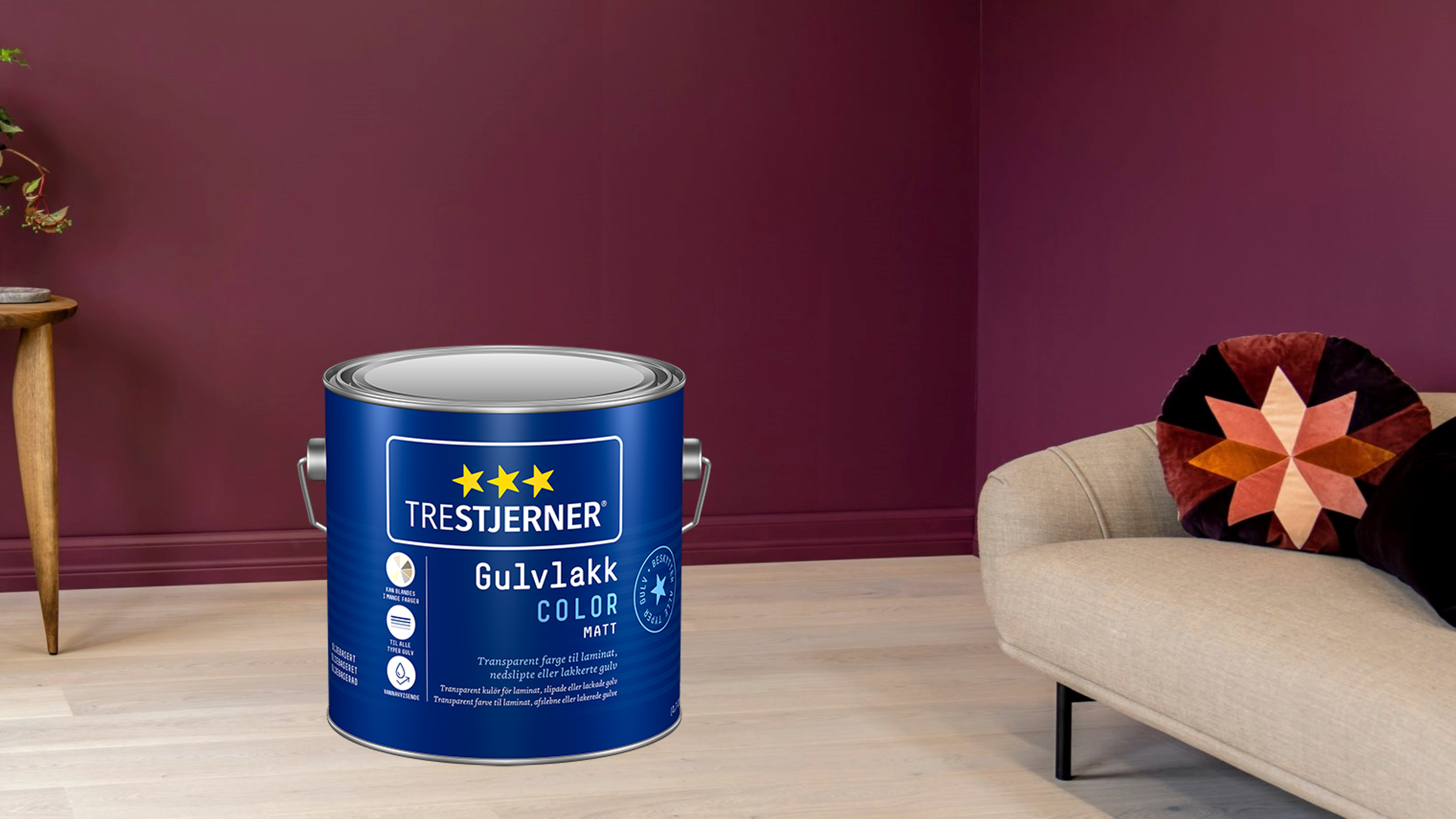 Trestjerner Gulvlakk Color